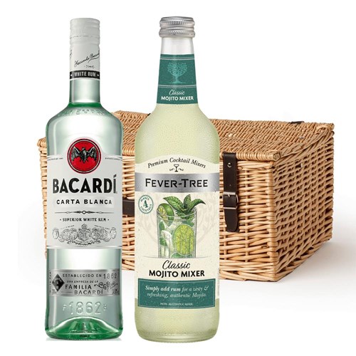 Bacardi Carta Blanca Rum 70cl Mojito Cocktail Hamper